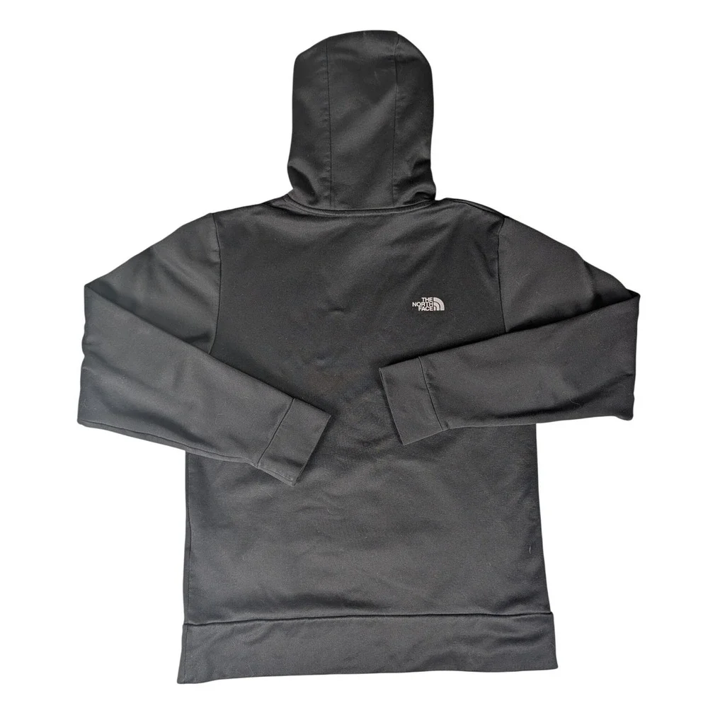 The North Face Mens Pullover Hoodie Black Grey Logo Performance Sweatshirt S‎